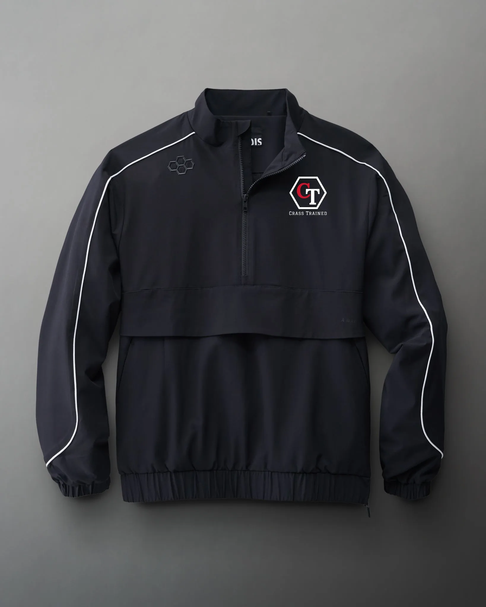 1/4 Zip Windbreaker-Unisex--CRASS TRAINED