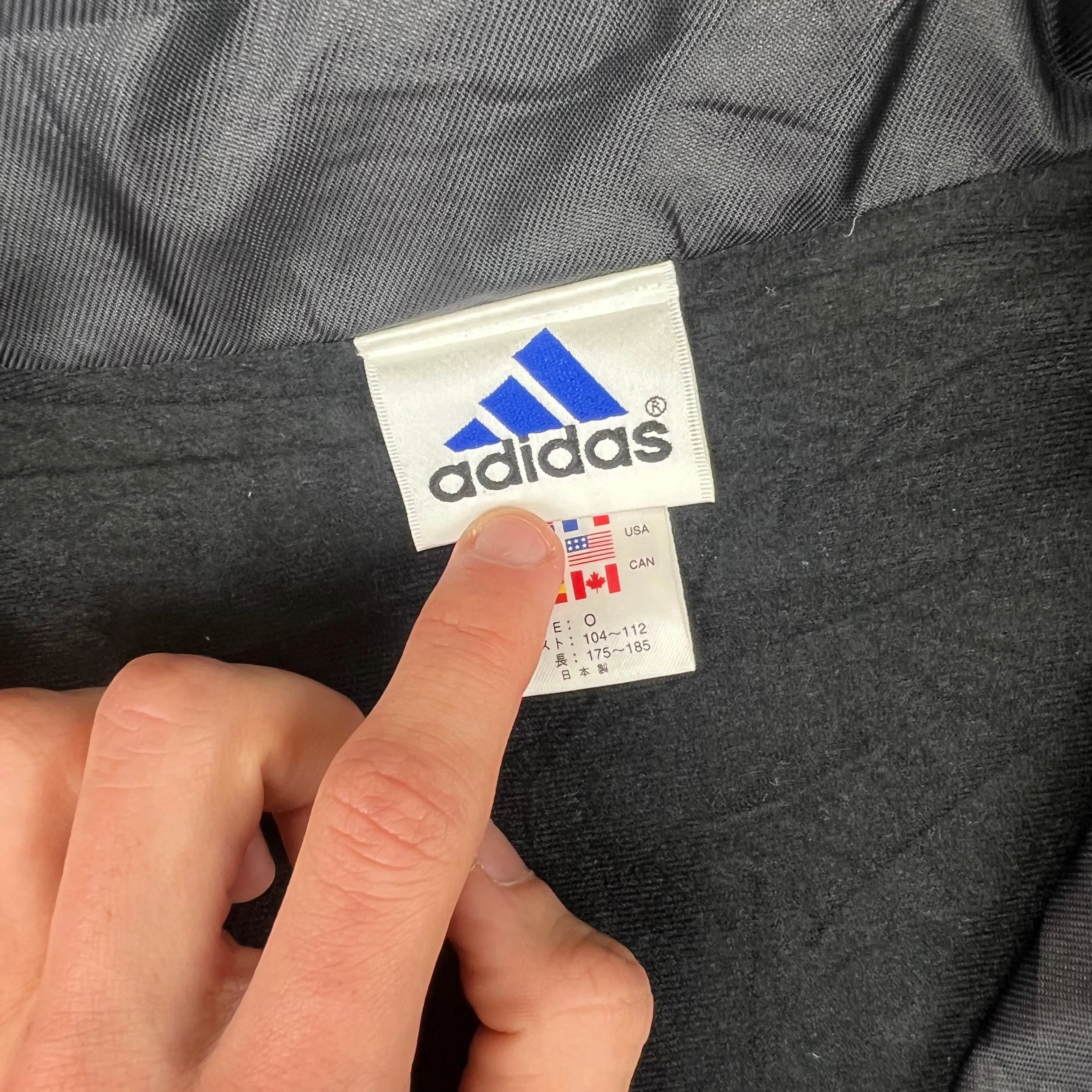 Adidas 90's Windbreaker Track Jacket Black