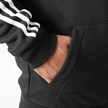 adidas Essentials Fleece FZ Hoodies - Black/White