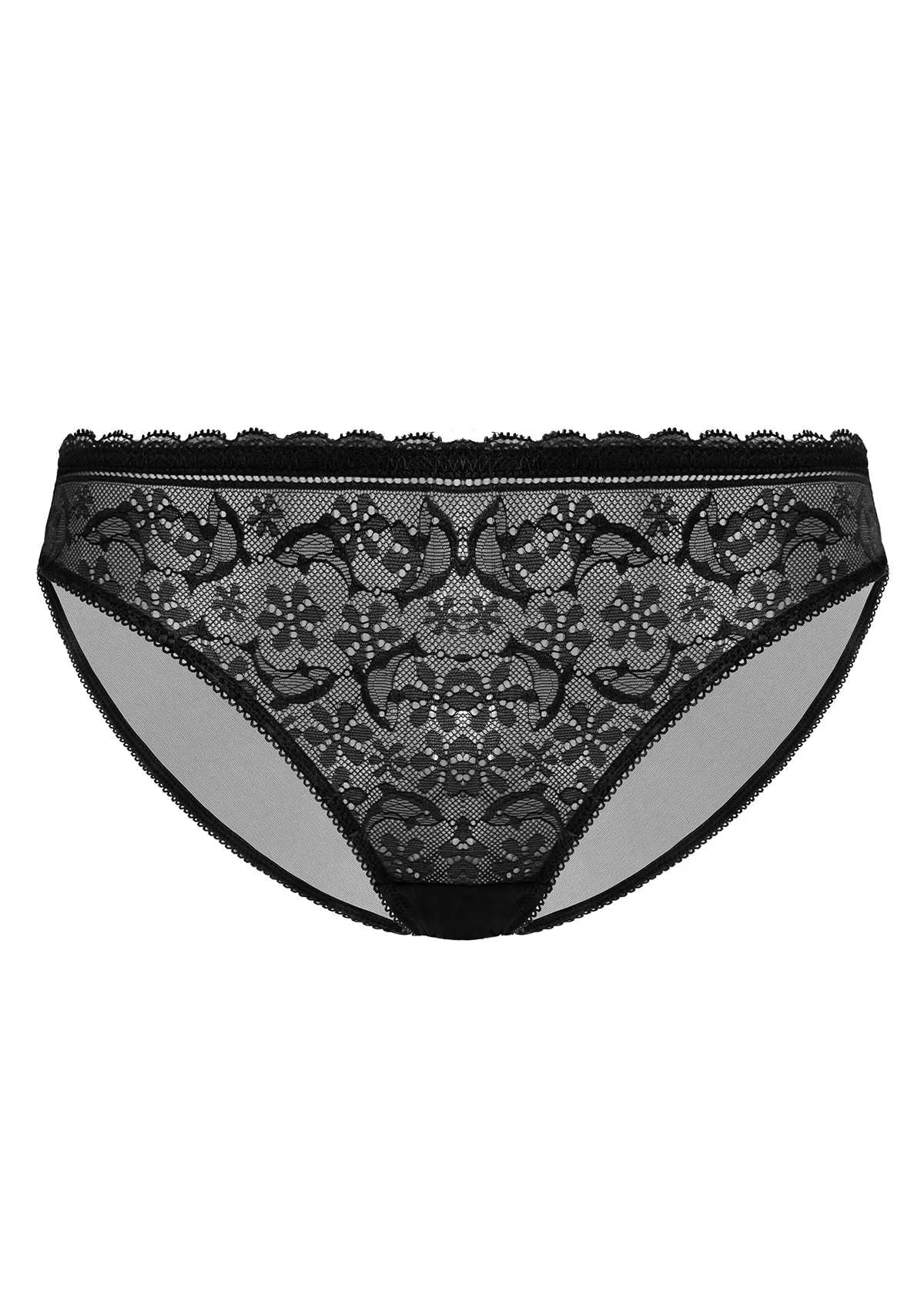 Anemone Lace Dolphin Mid-low Rise Bikini Underwear