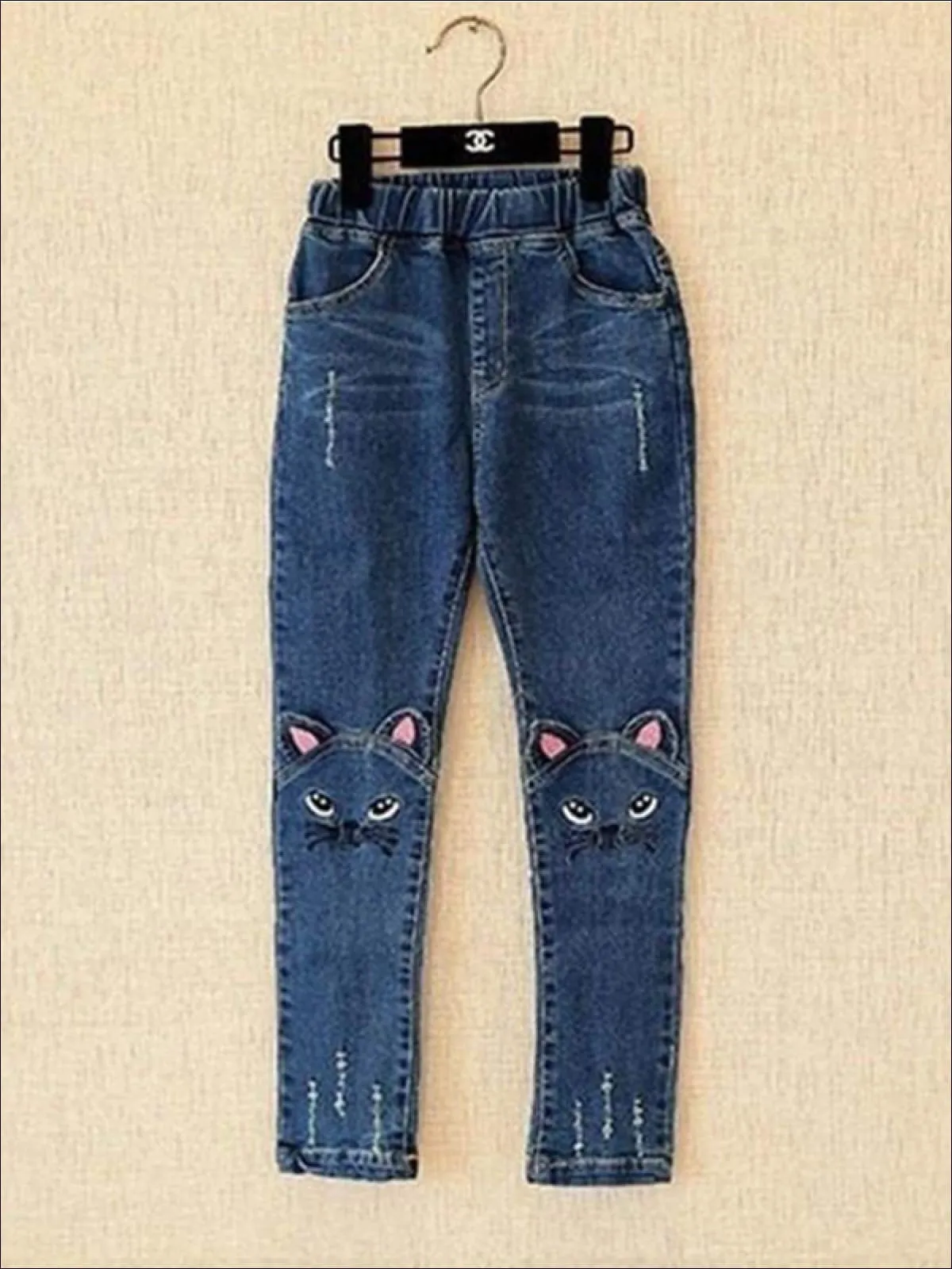 Ankle Cut Kitty Cat Jeans