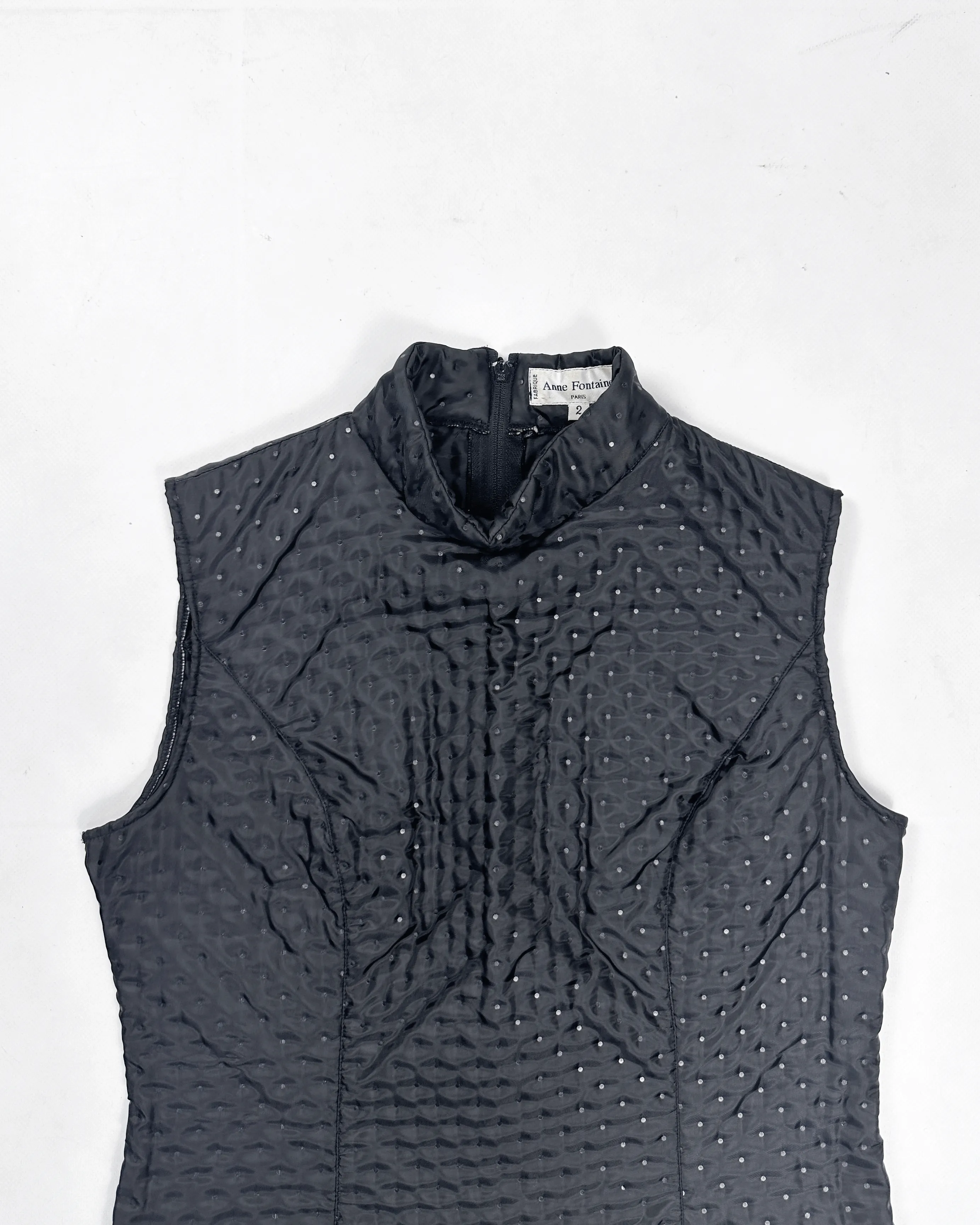 Anne Fontaine Windbreaker Zipped Black Vest 2001