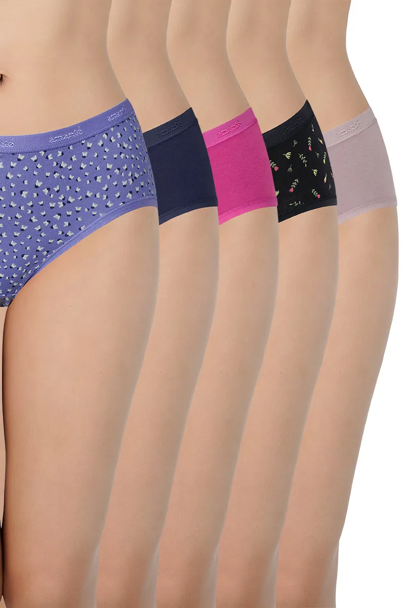 Assorted Low Rise Hipster Panties (Pack of 5)