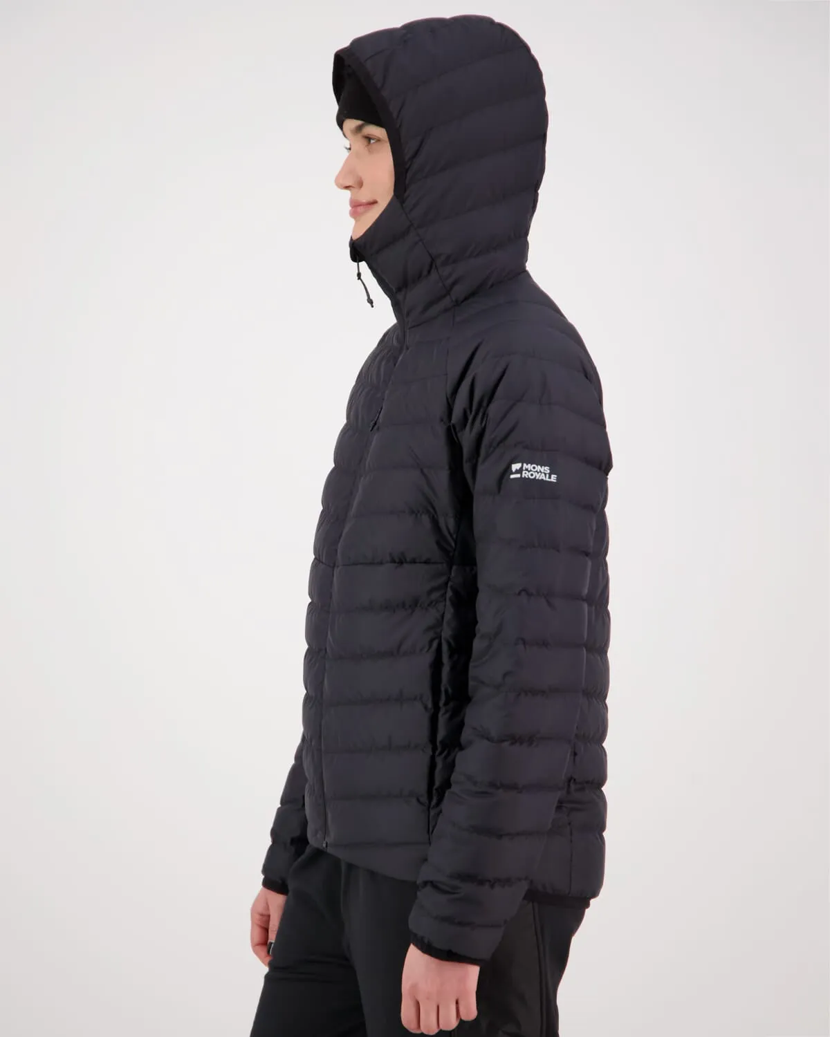 Atmos Wool x Down Insulated Hood - Black