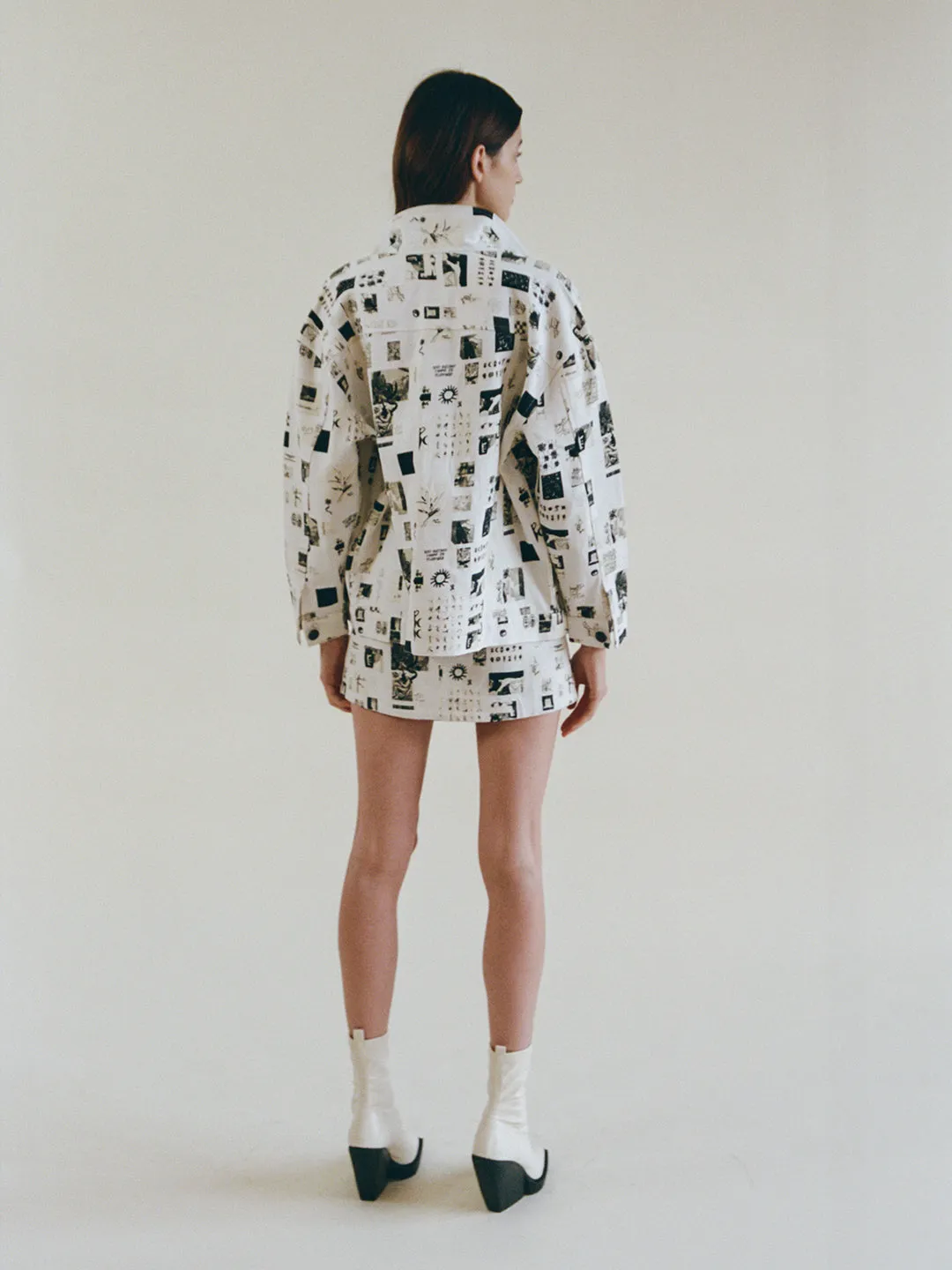 AUGUSTA GALLERY PRINT OVERSIZED JACKET