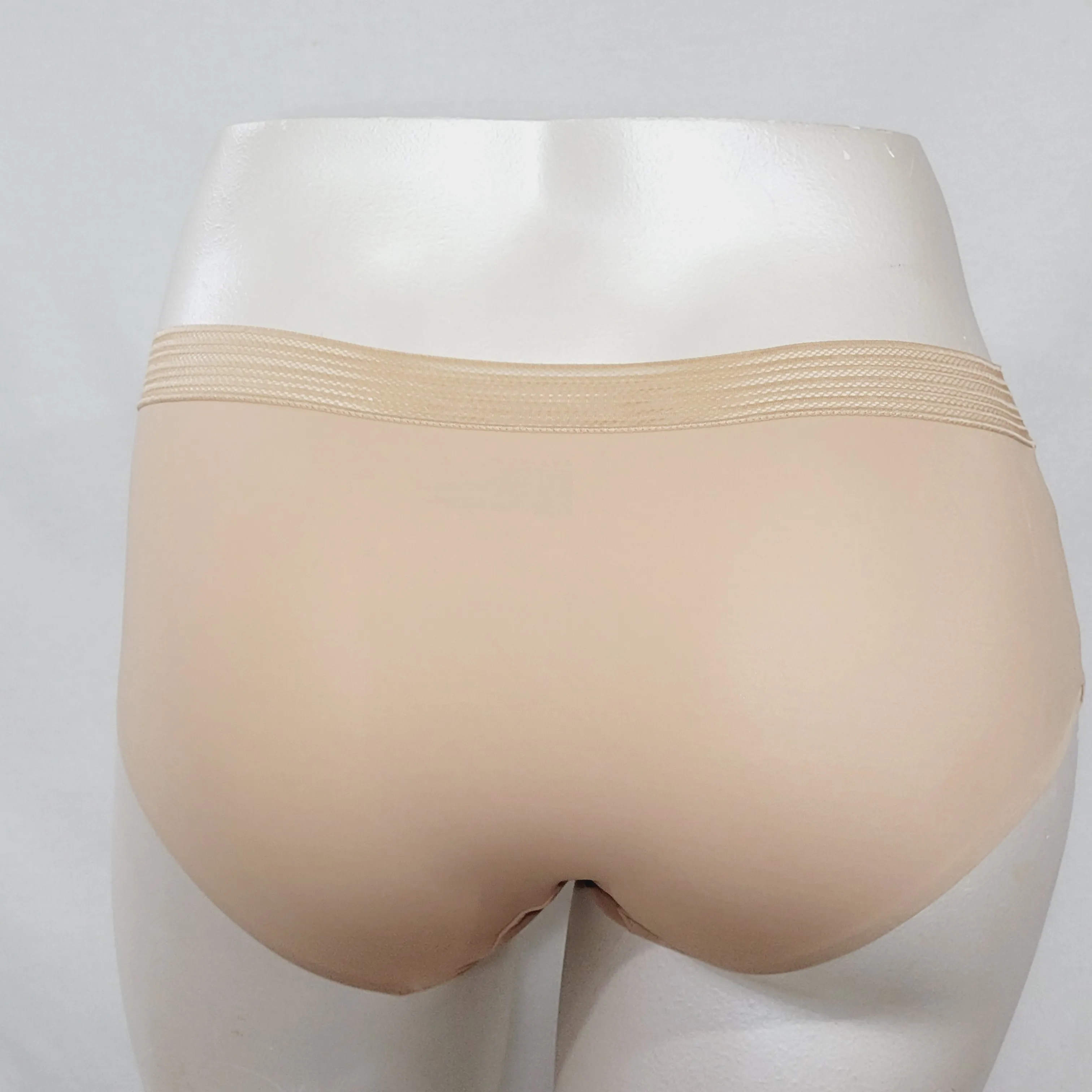 Ava & Viv Plus Size Laser Cut No Show Hipster Panty 4X Honey Beige