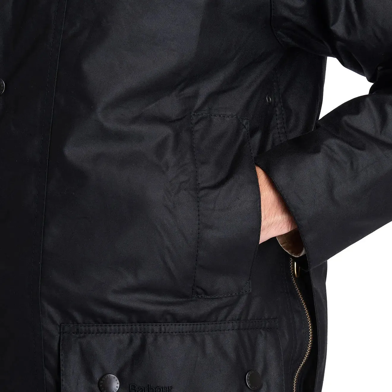 Barbour Beaufort Wax Jacket Black