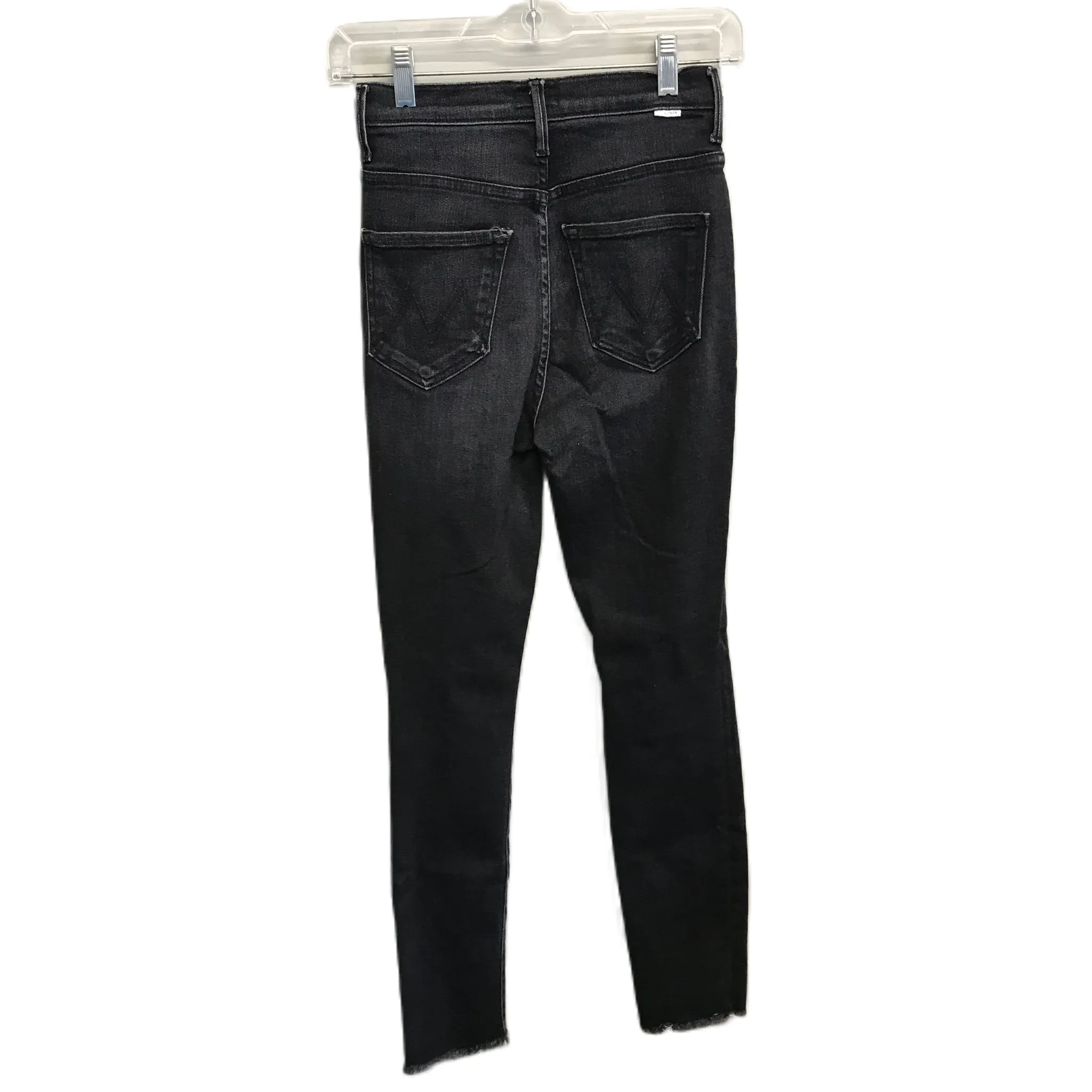 Black Denim Jeans Skinny By Mother Jeans, Size: 0