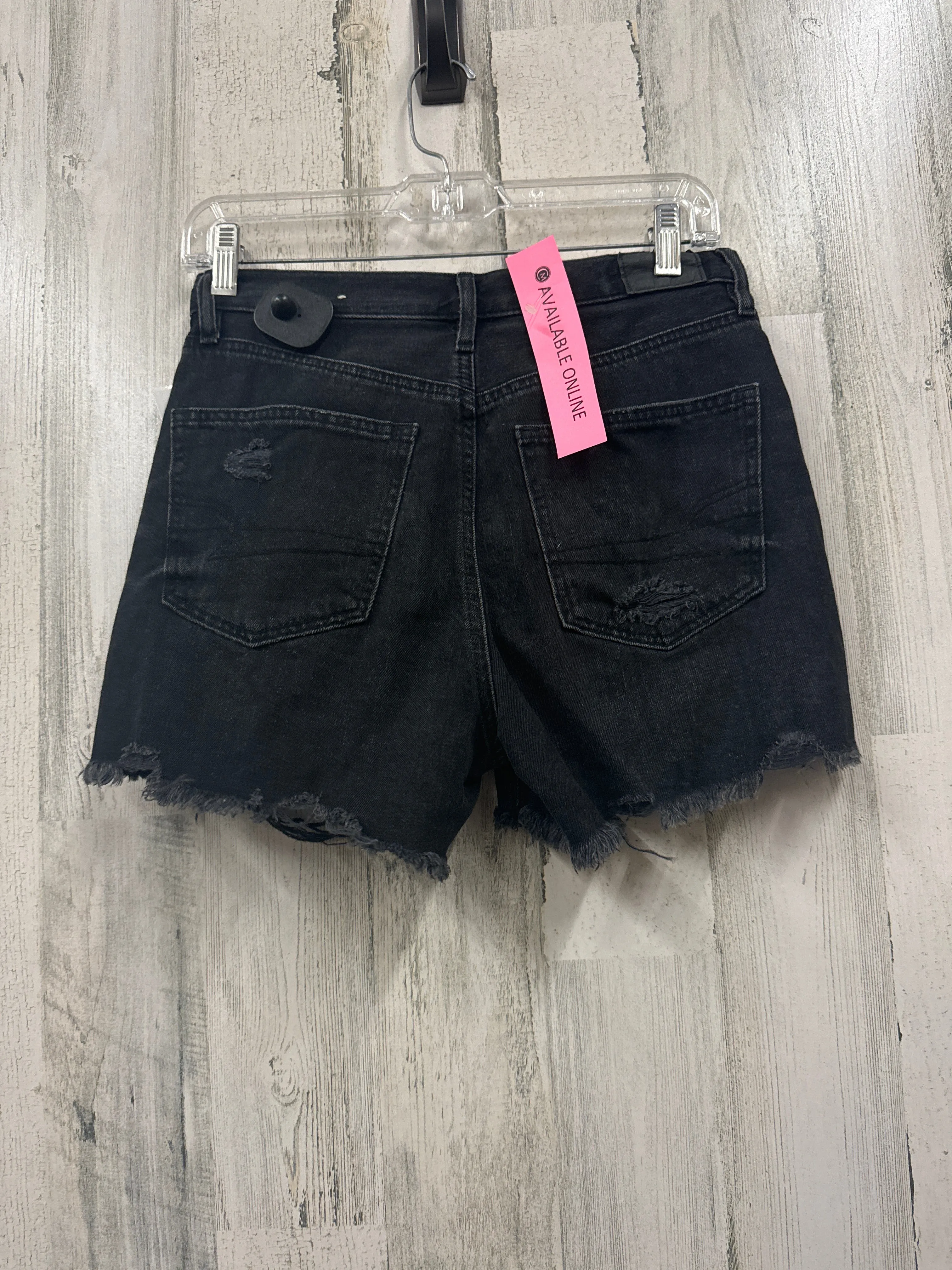 Black Denim Shorts American Eagle, Size 2