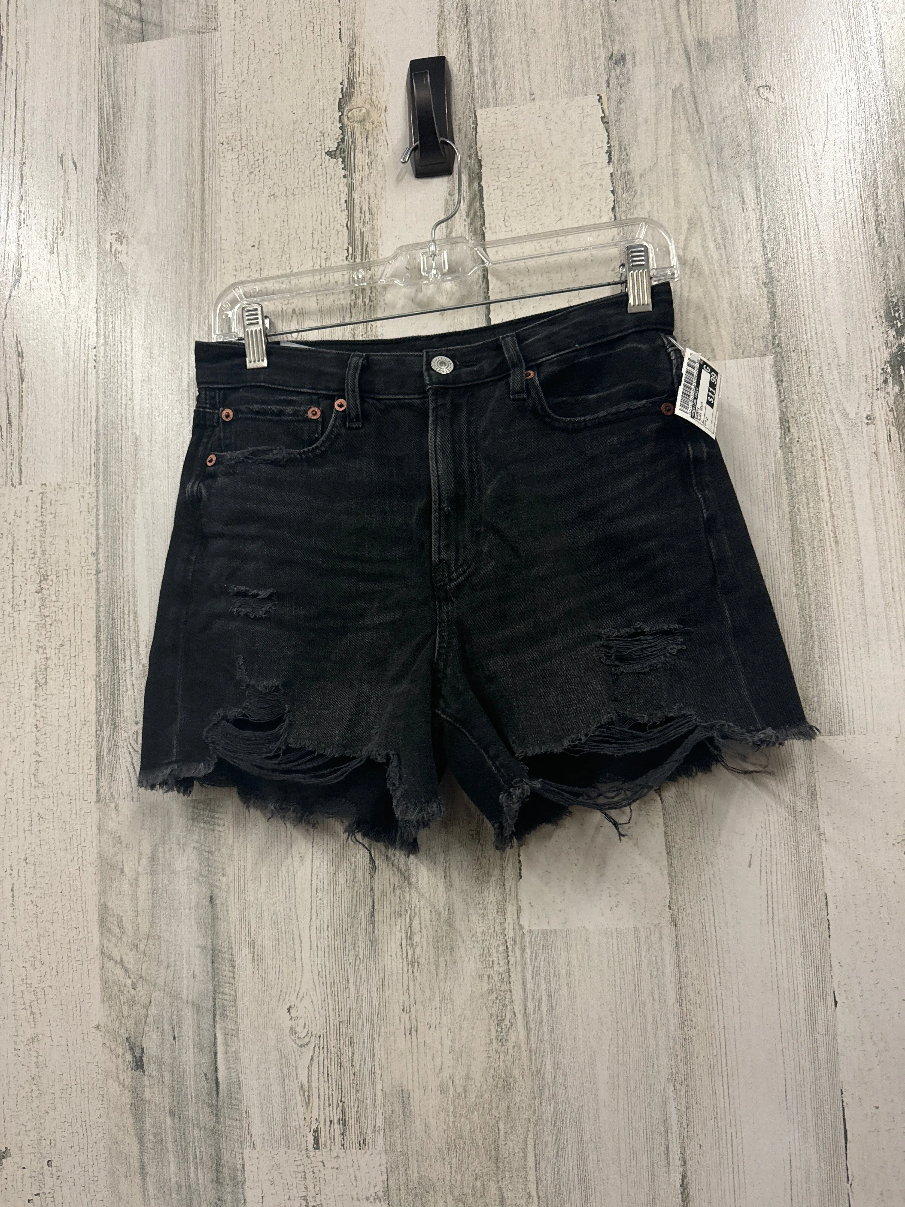 Black Denim Shorts American Eagle, Size 2