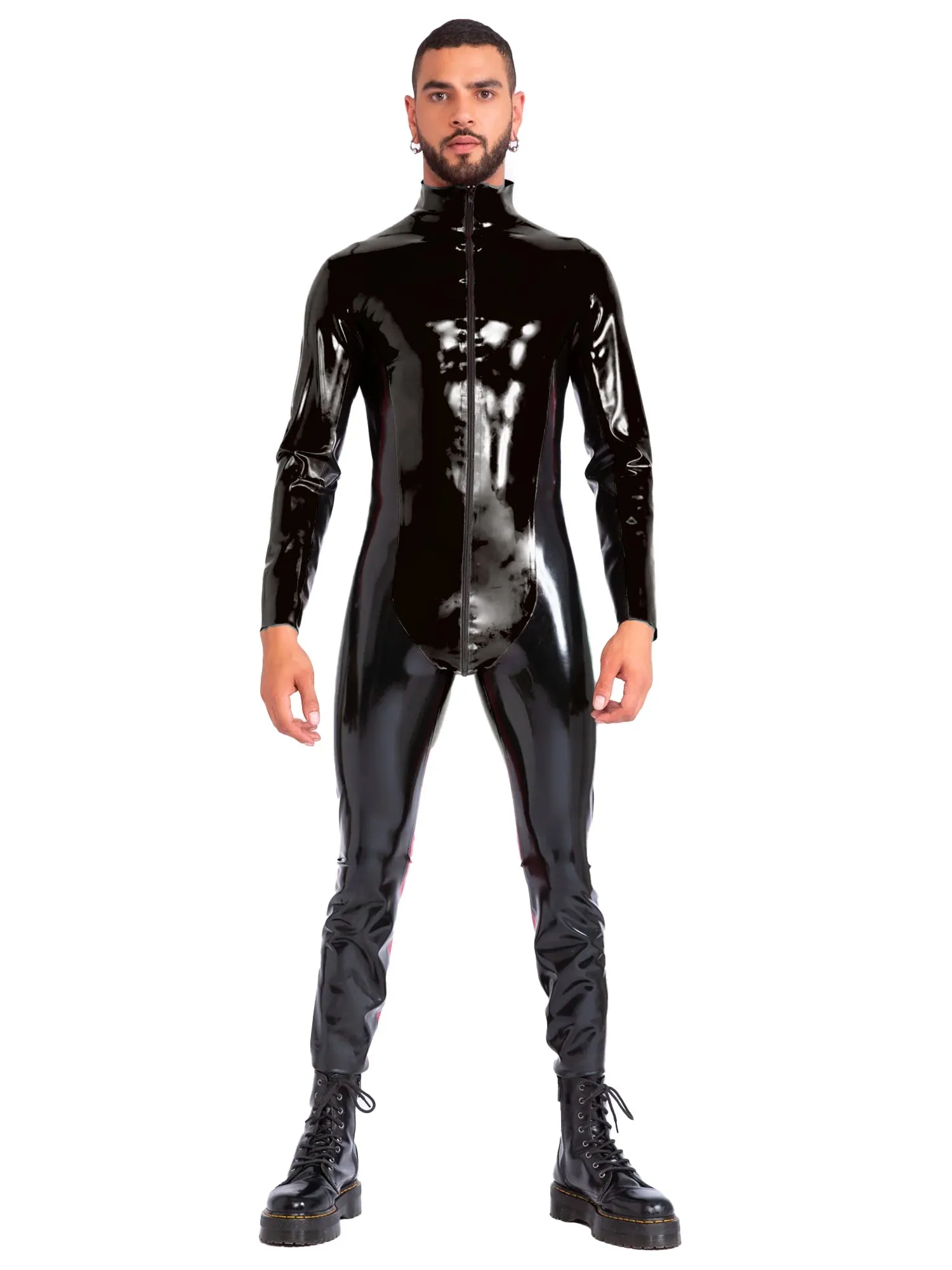 Blazing Latex Catsuit in Black