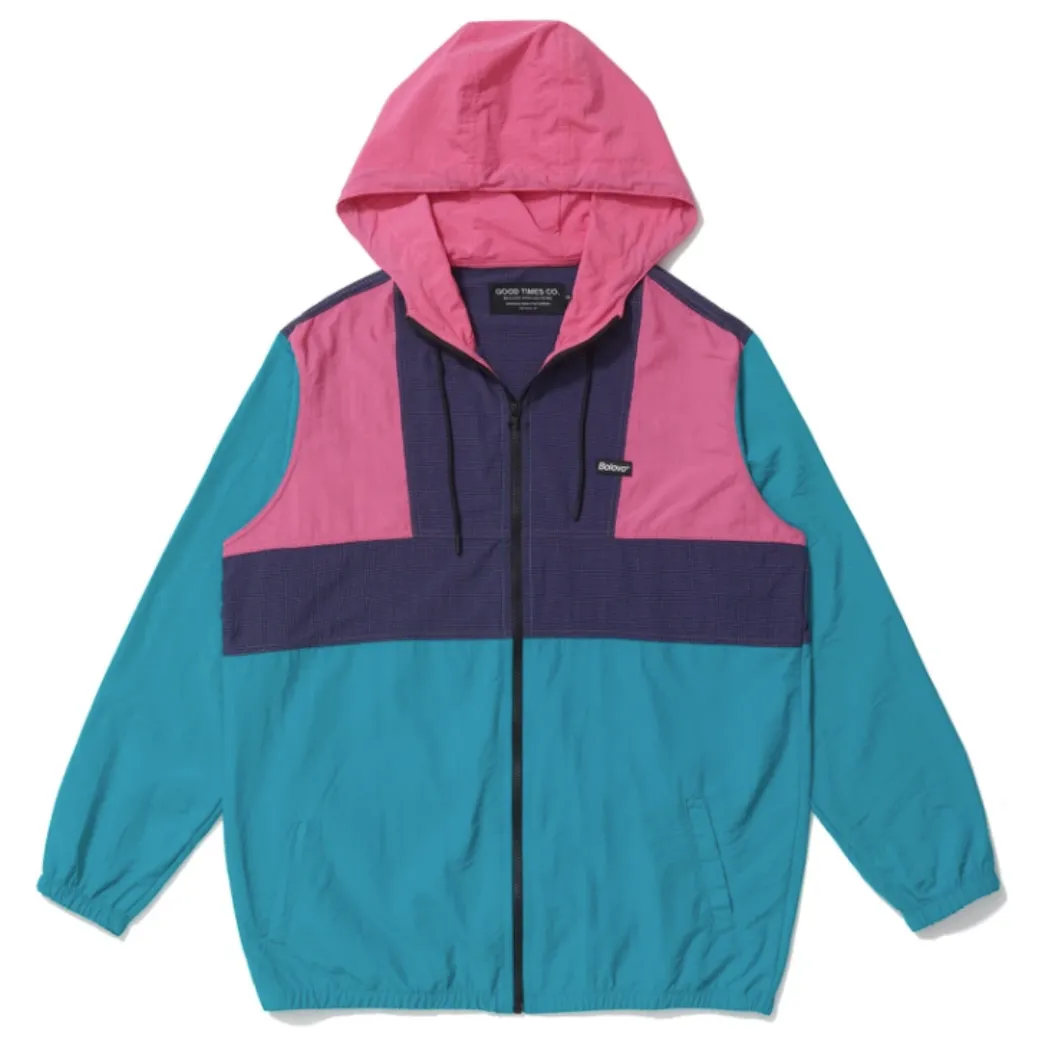 BOLOVO - Windbreaker Summer Grid II "Verde e Rosa"