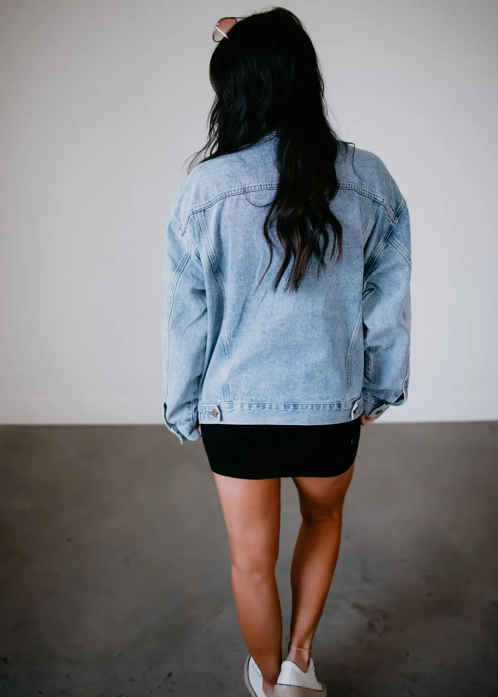 Boxy-Cut Denim Jacket