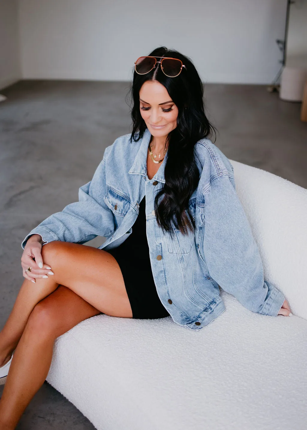 Boxy-Cut Denim Jacket