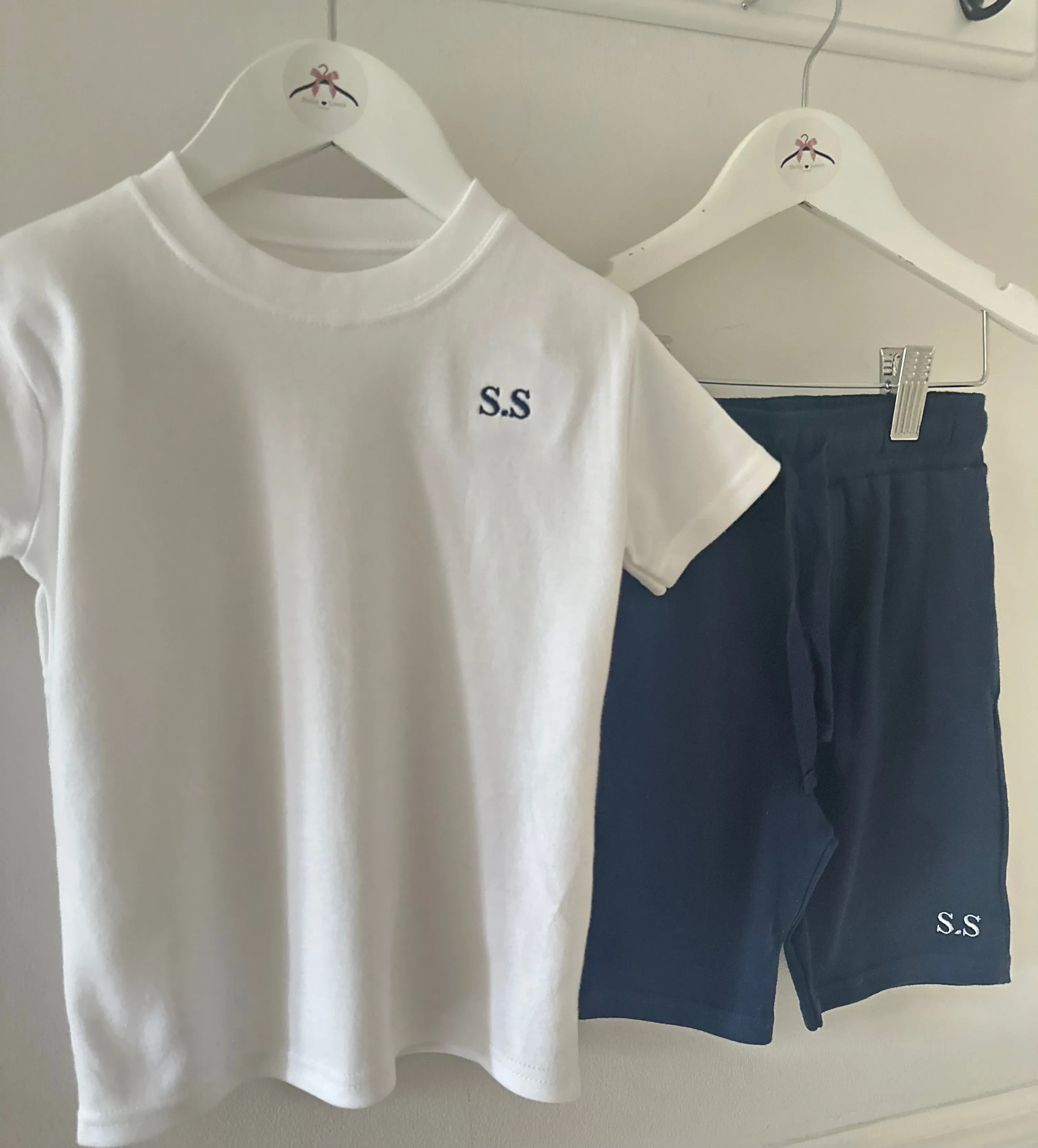 Boy’s Initial Shorts Set