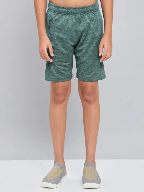 Boys Melange Slim Fit Shorts with TECHNO GUARD