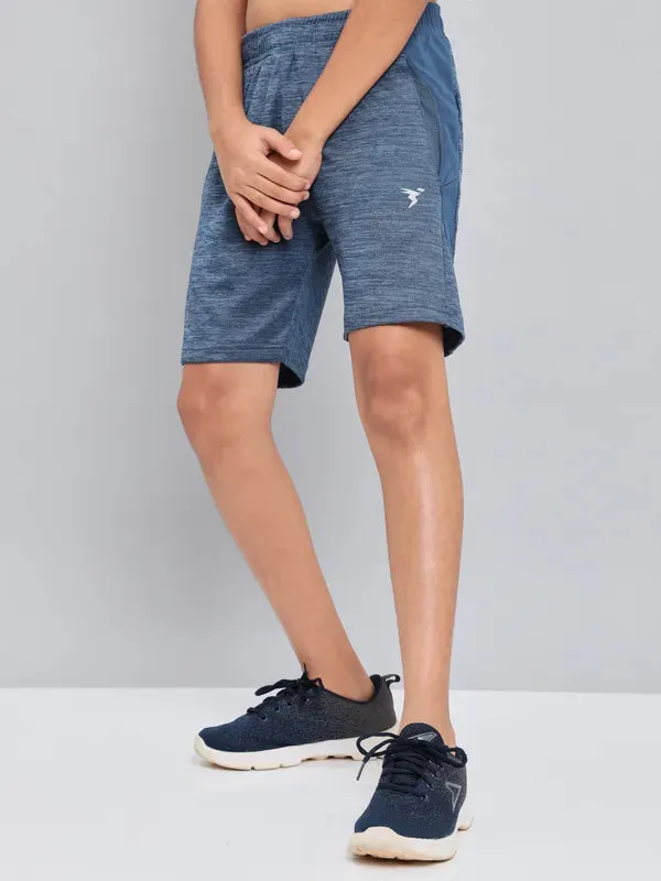 Boys Melange Slim Fit Shorts with TECHNO GUARD