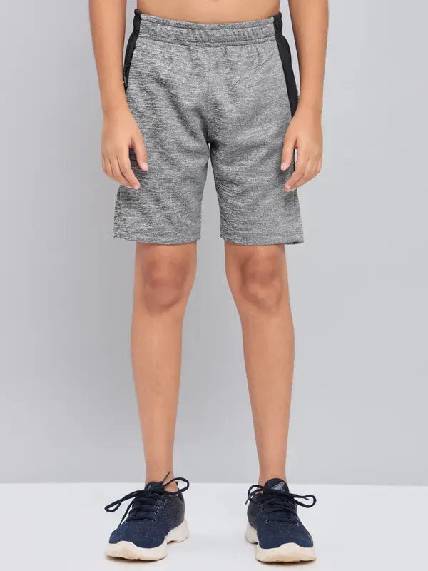 Boys Melange Slim Fit Shorts with TECHNO GUARD