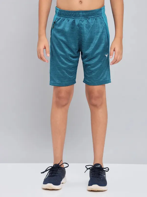 Boys Melange Slim Fit Shorts with TECHNO GUARD