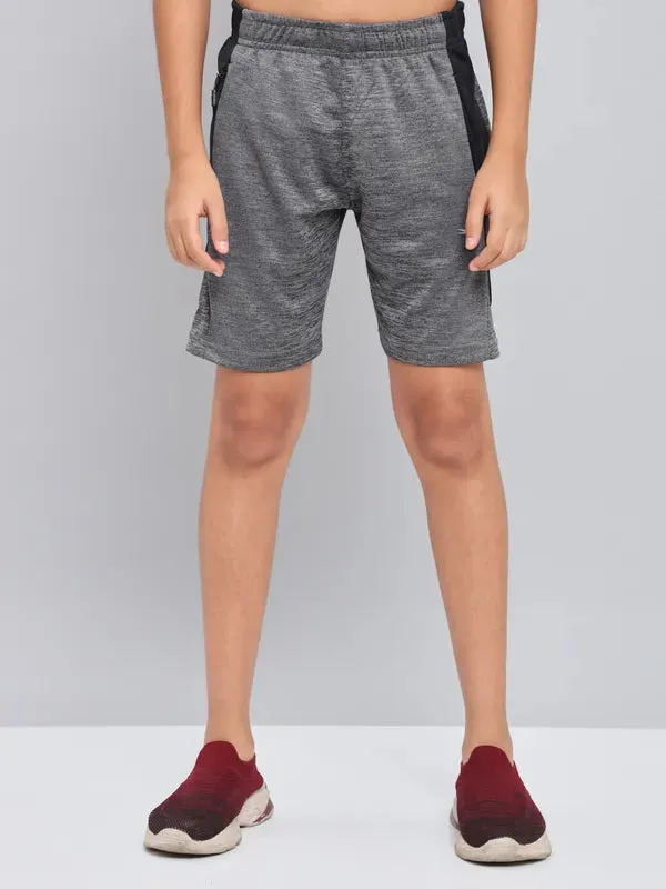 Boys Melange Slim Fit Shorts with TECHNO GUARD