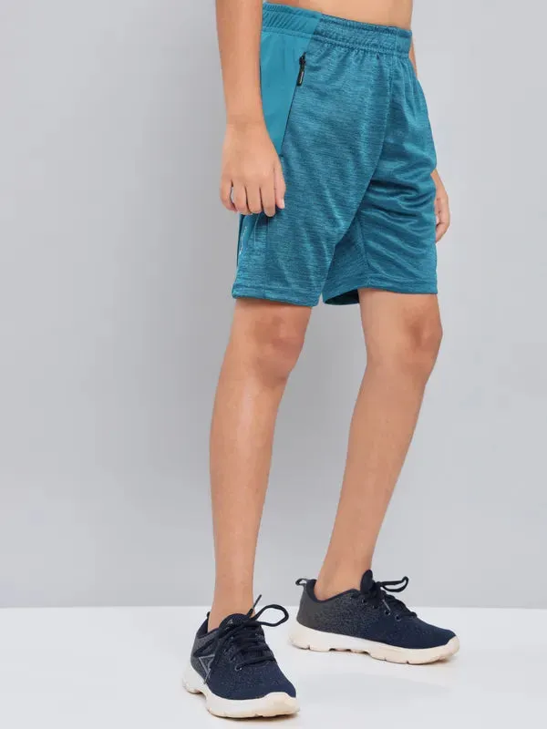 Boys Melange Slim Fit Shorts with TECHNO GUARD