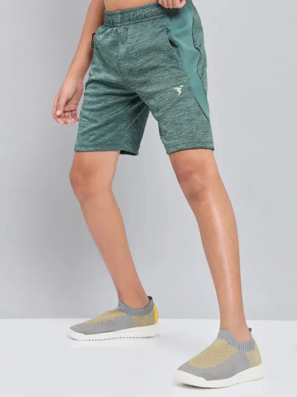 Boys Melange Slim Fit Shorts with TECHNO GUARD