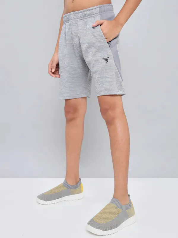 Boys Melange Slim Fit Shorts with TECHNO GUARD