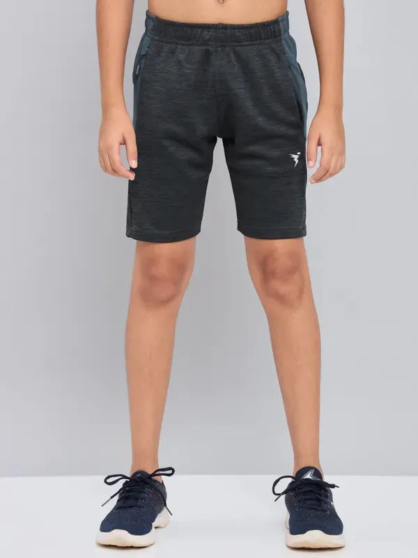 Boys Melange Slim Fit Shorts with TECHNO GUARD