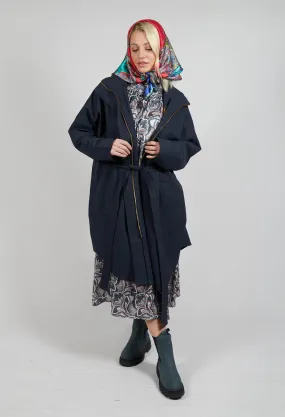 Bris Poncho in Dark Navy