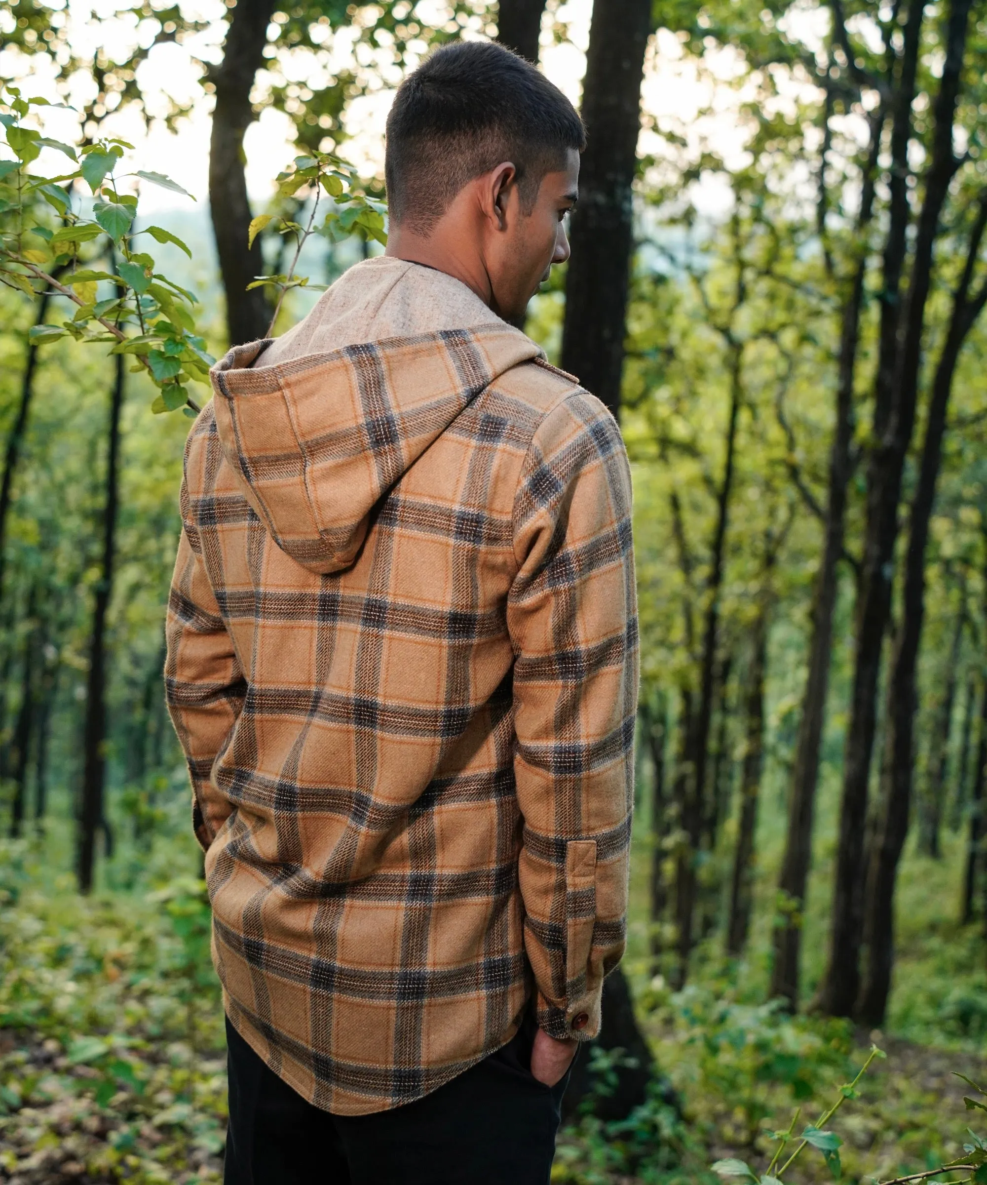 British Tan Woollen Overshirt