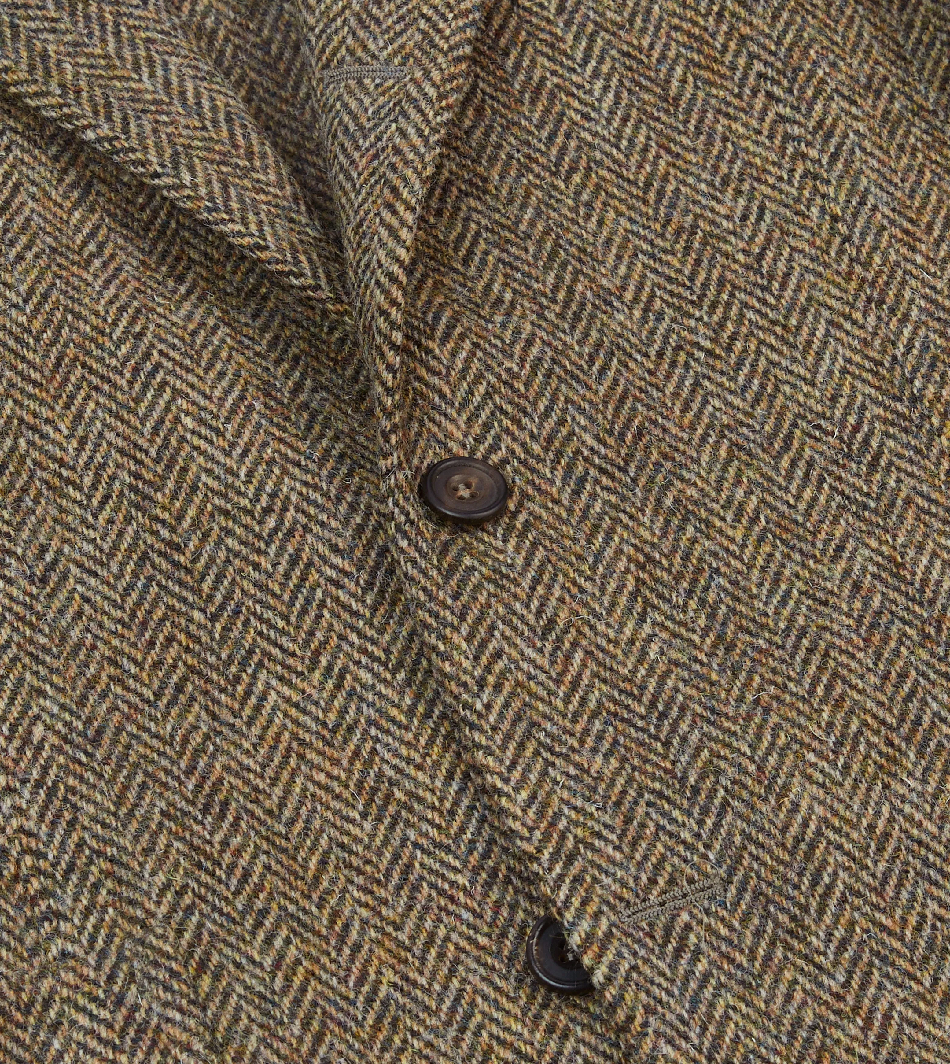 Brown Herringbone Harris Tweed Blazer