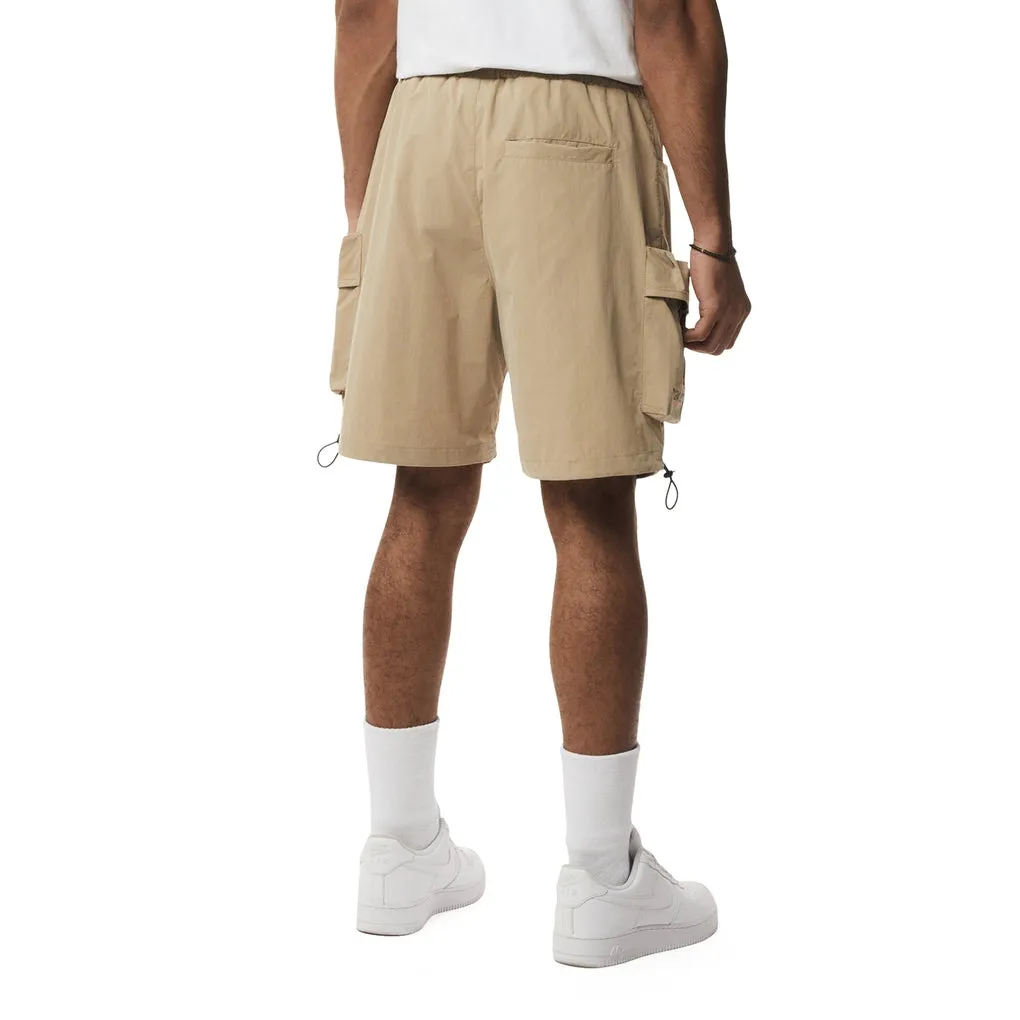 Brushed Cargo Shorts - Khaki