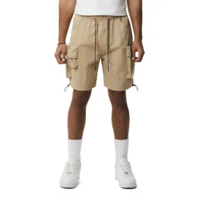 Brushed Cargo Shorts - Khaki