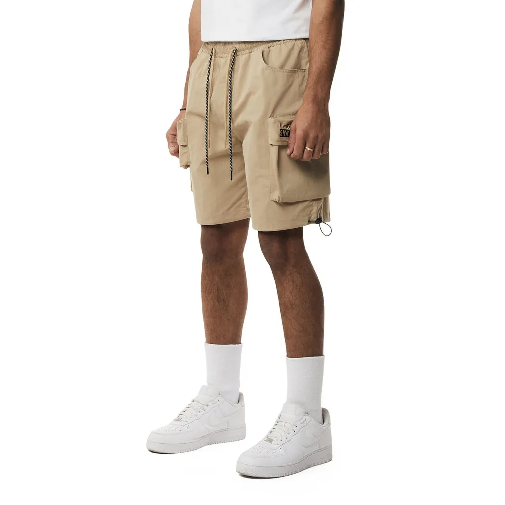 Brushed Cargo Shorts - Khaki