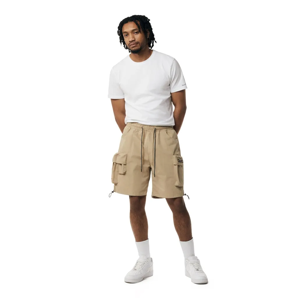 Brushed Cargo Shorts - Khaki