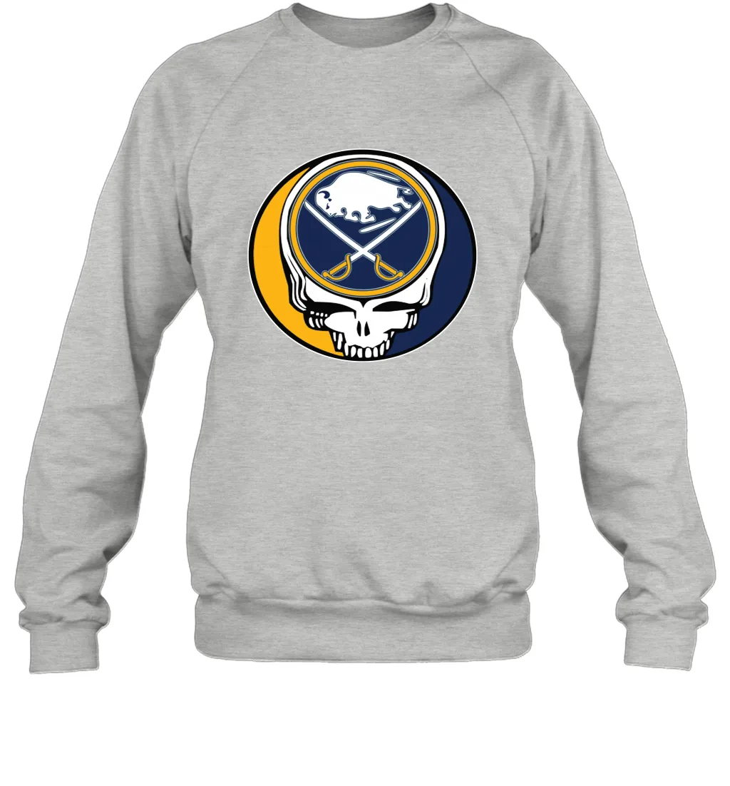 Buffalo Sabres Grateful Dead Steal Your Face Hockey NHL Adult Sweatshirt