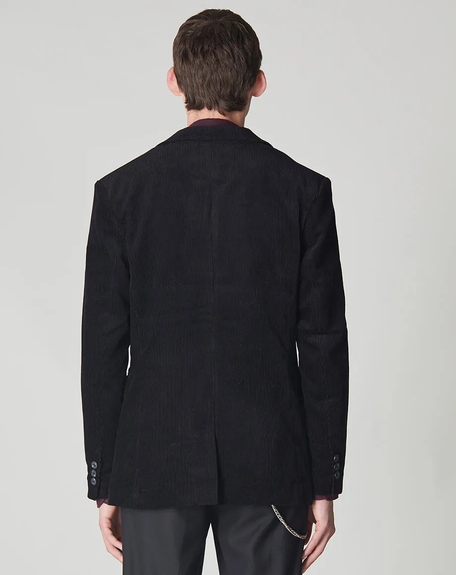 BURROUGHS CORD MEN’S BLAZER | BLACK