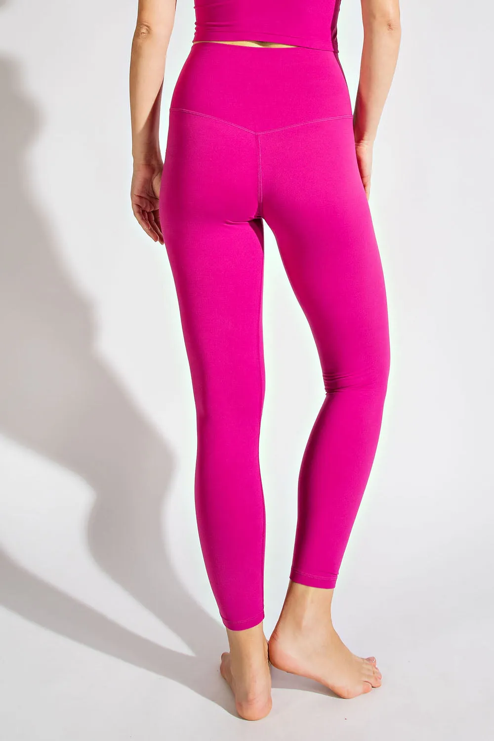 Butter Yoga Leggings - Raspberry