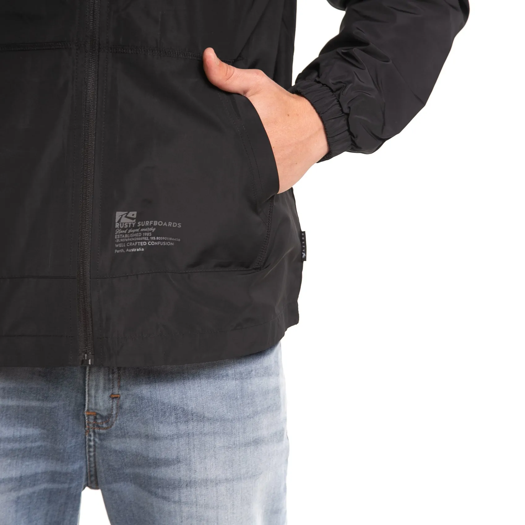 Campera Liviana Rusty Supremacy Windbreaker* Black