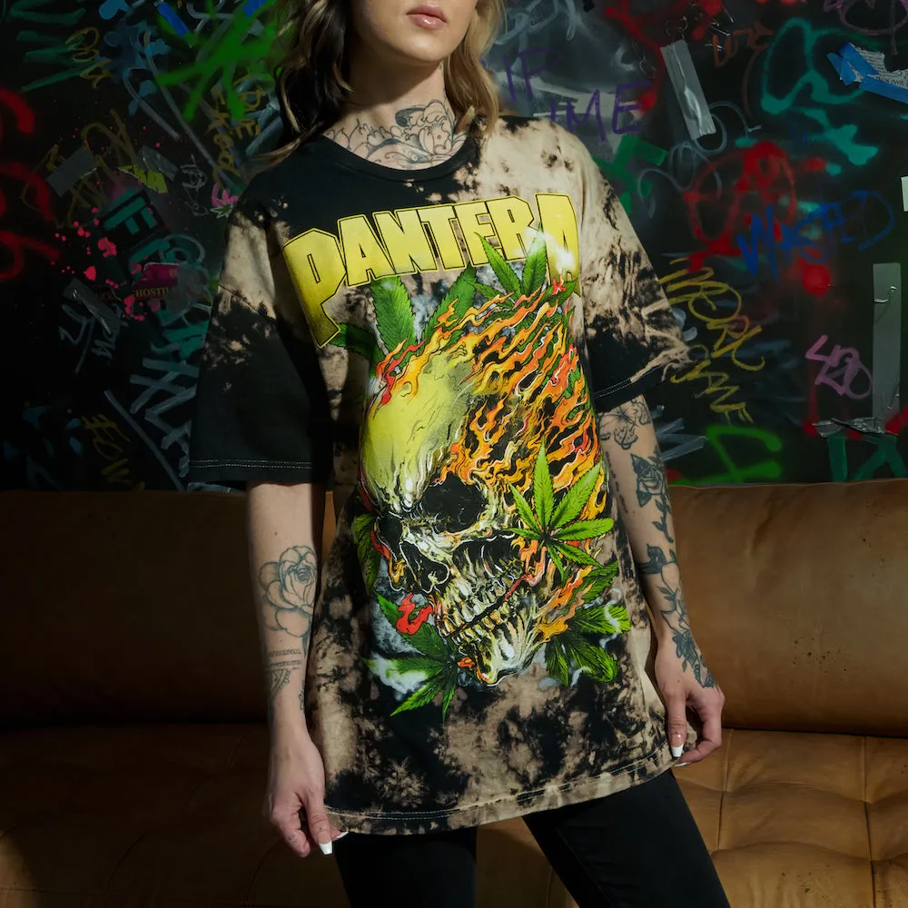 Cannabis Skull Tie Dye T-Shirt