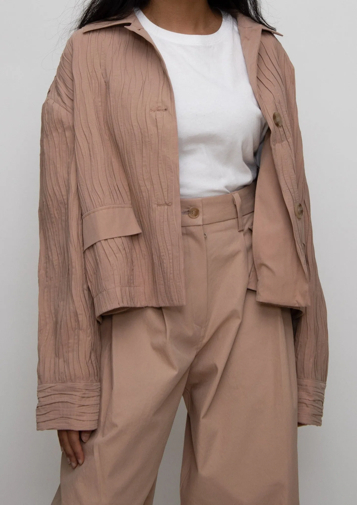 Canyon Crinkle Pleated Jacket