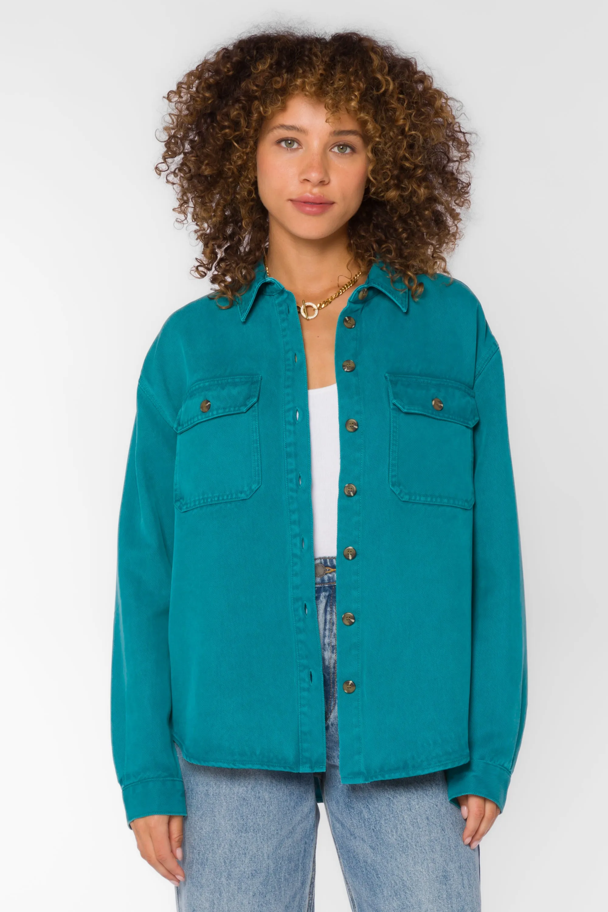 Carmele Peacock Shacket