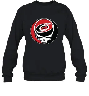 Carolina Hurricanes Grateful Dead Steal Your Face Hockey NHL Adult Sweatshirt