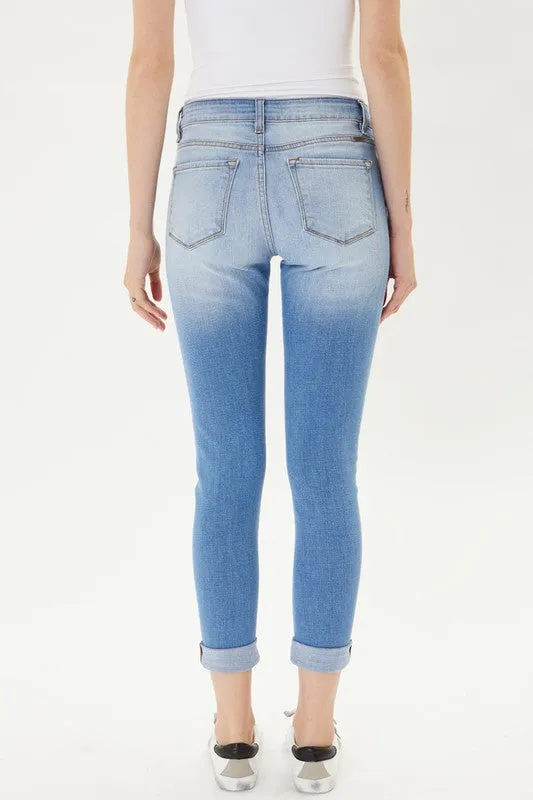 Caroline Mid Rise Ankle Jeans - KanCan