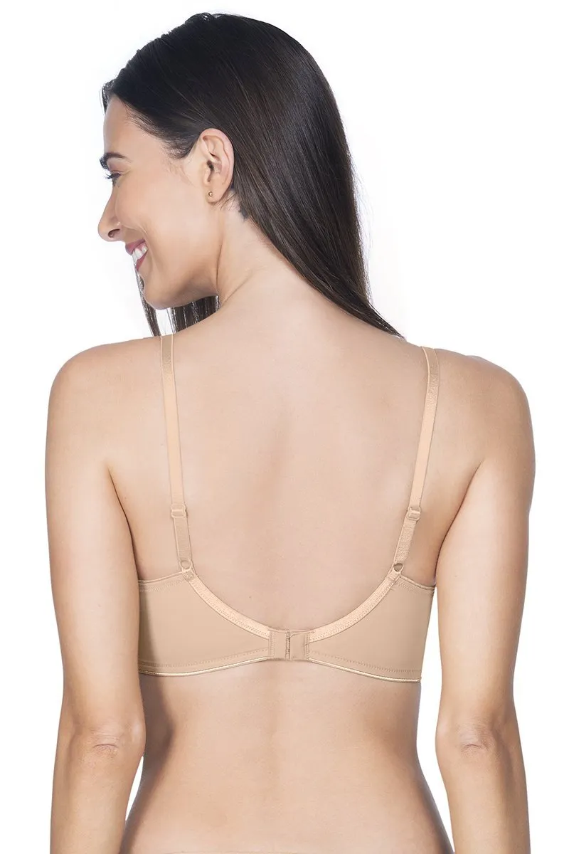 Casual Chic Padded Non-Wired T-shirt Bra - Sandalwood