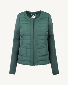 Celadon green Almeria lightweight bi-fabric puffer jacket