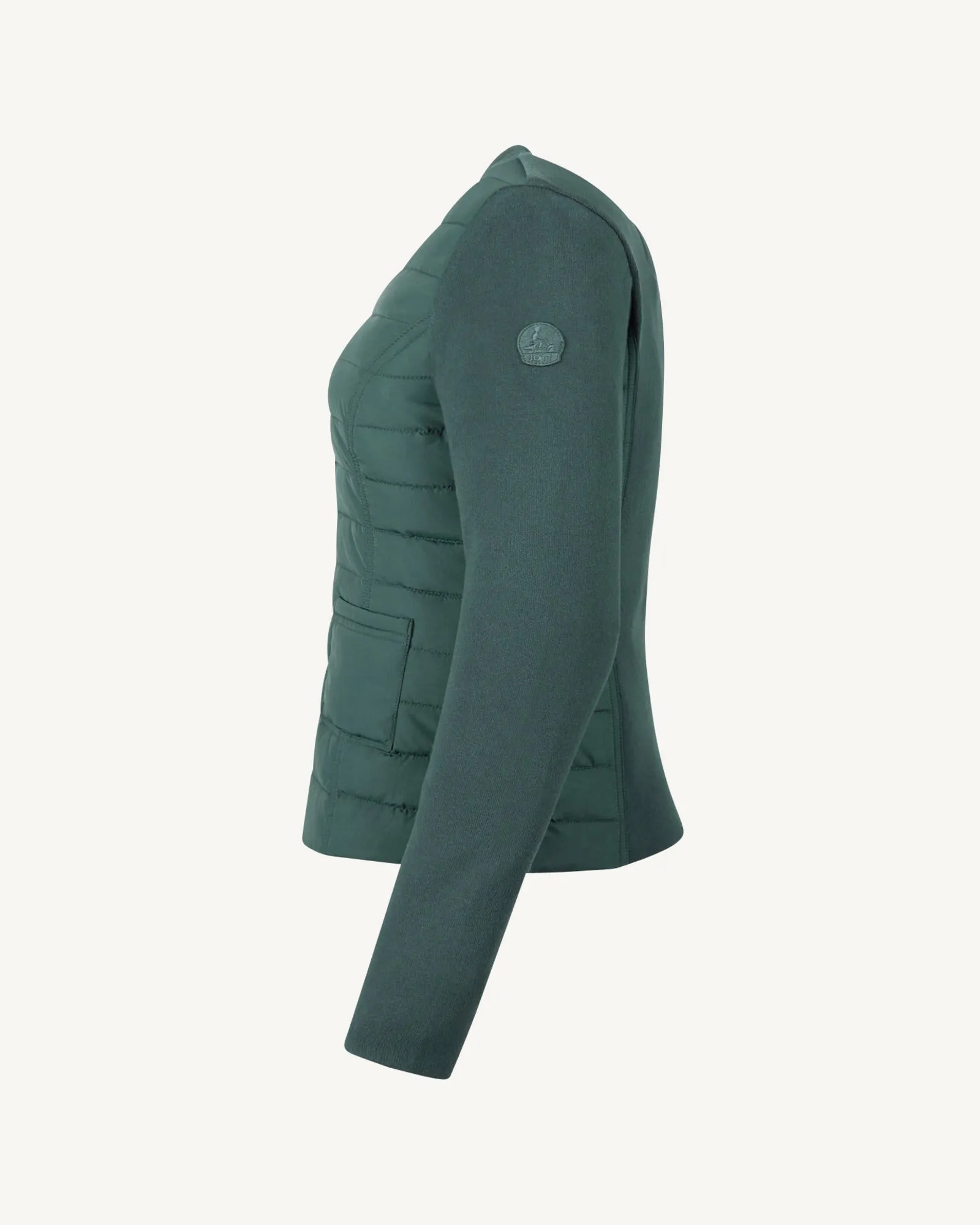 Celadon green Almeria lightweight bi-fabric puffer jacket