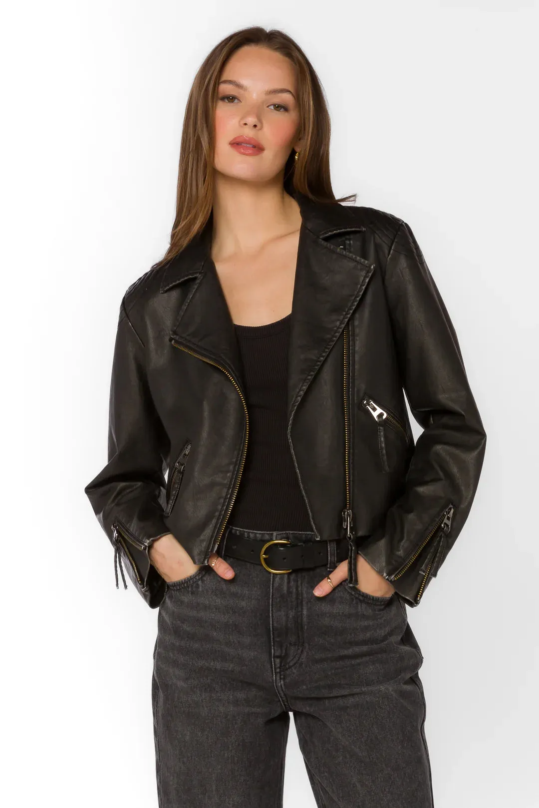 Celeste Jacket (Distressed Black)