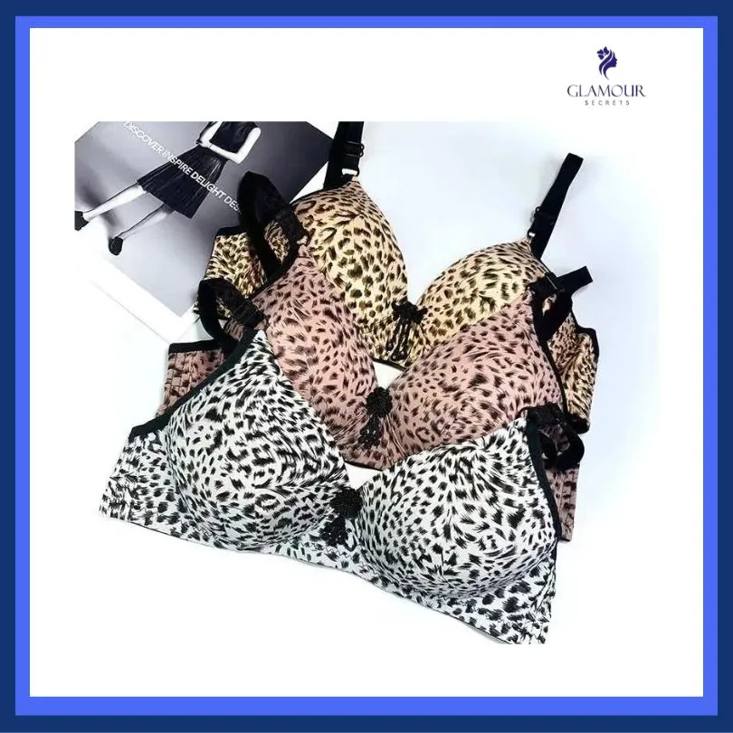 Cheetah Print Thin padded Bra