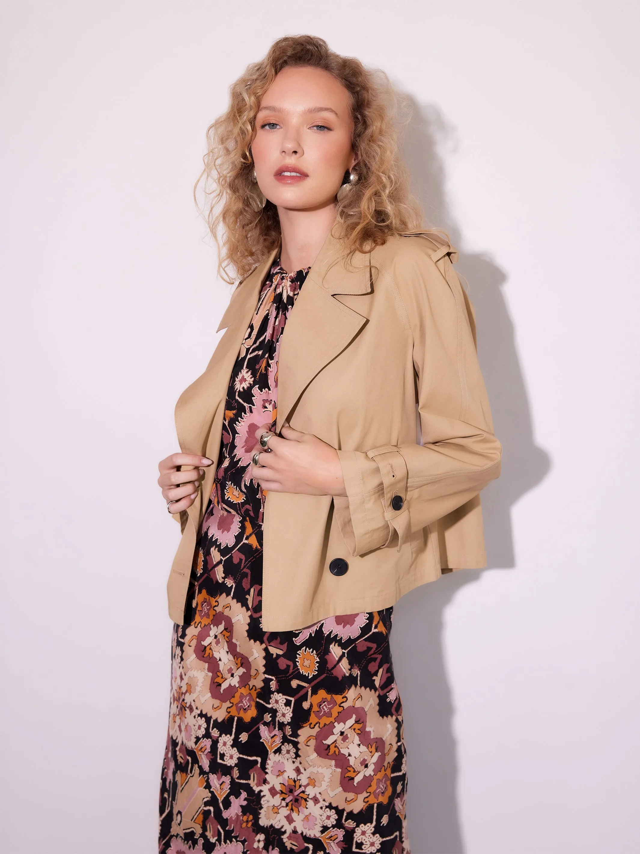 Chelsea Cropped Trench Jacket